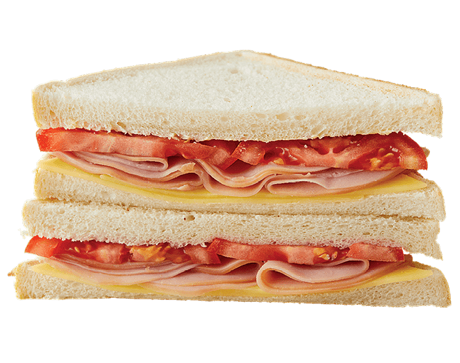 EAT - Ham Cheese and Tomato Sandwich