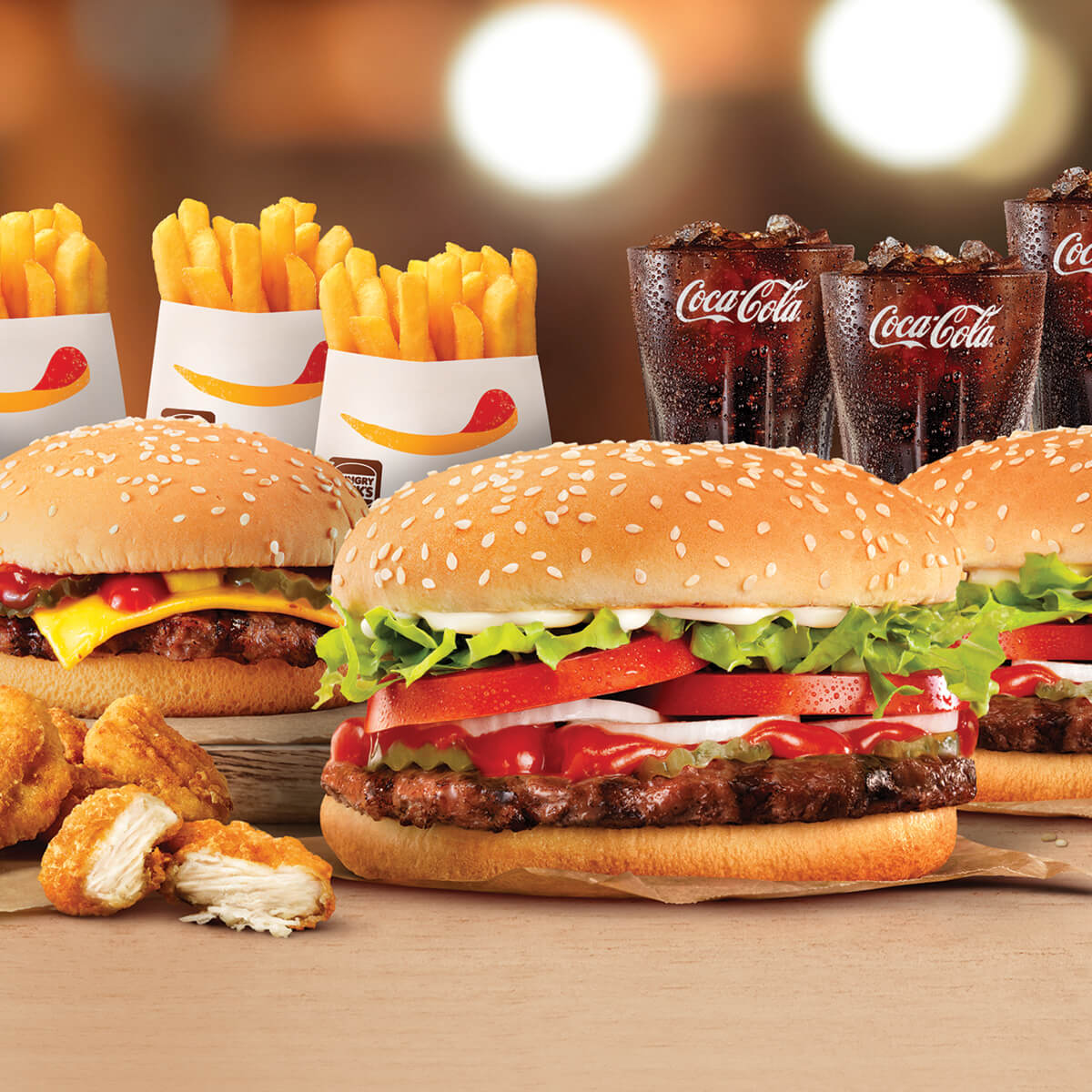 Grab some burgers and fries for you and your family here