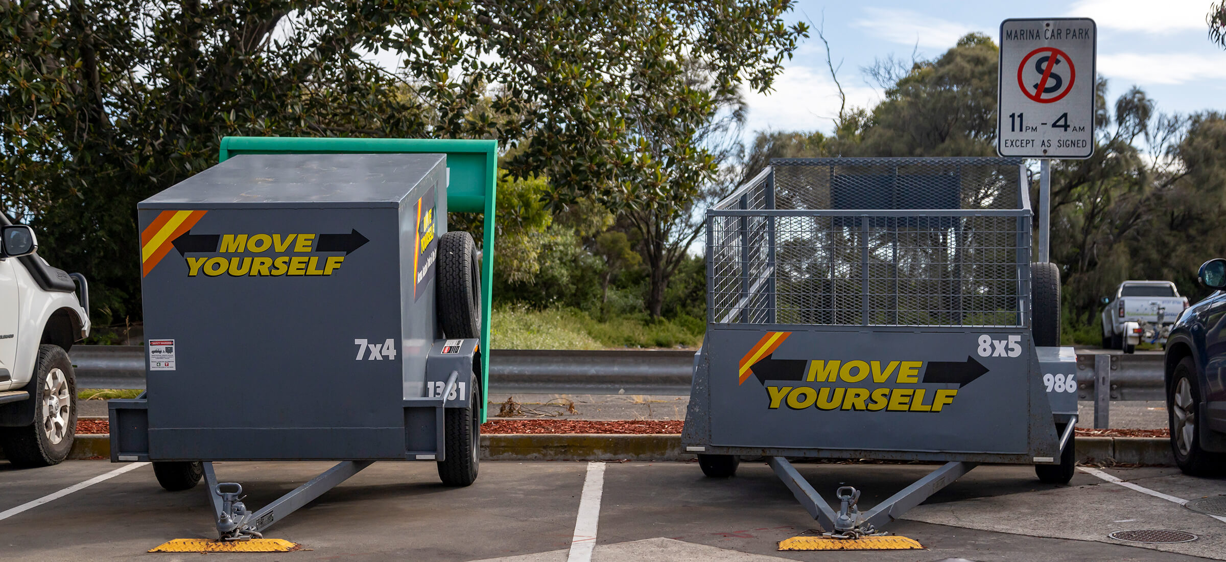 Move Yourself Trailer Hire - Built in Australia, our trailers give a smooth towing experience designed for tough Aussie roads