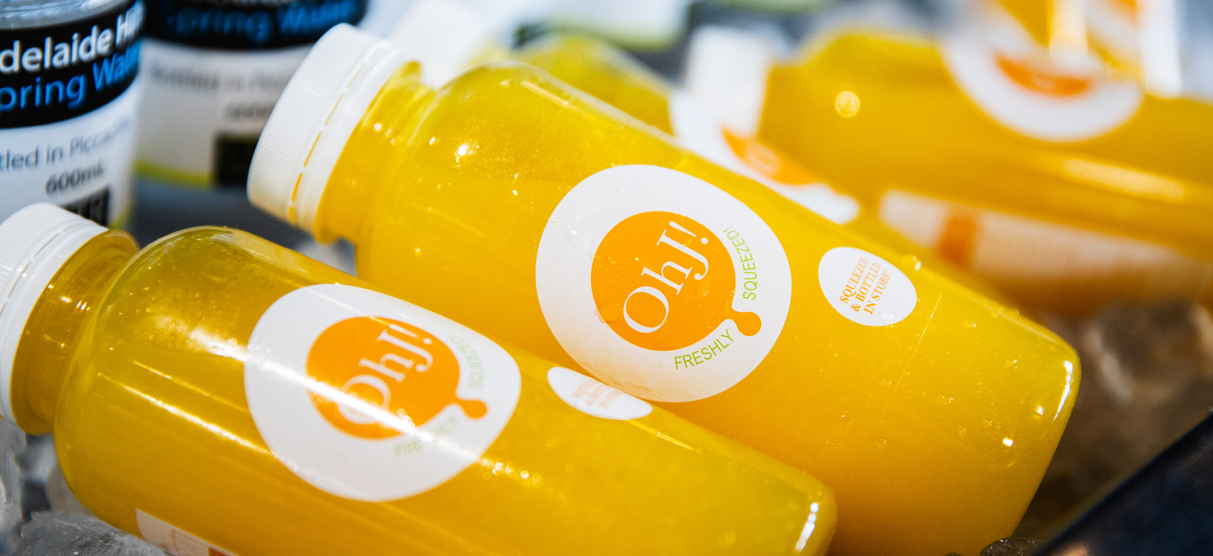 OhJ! - freshly squeezed orange juice with no added sugar or preservatives
