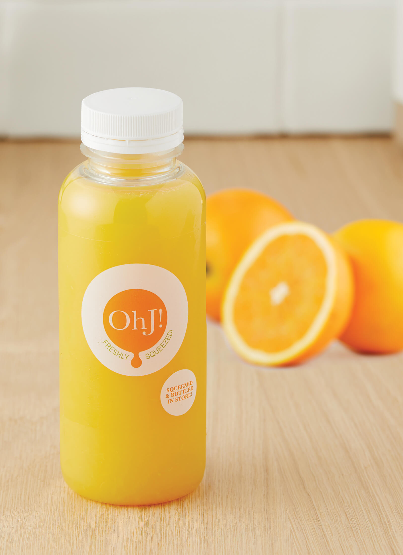 OhJ! - freshly squeezed orange juice with no added sugar or preservatives
