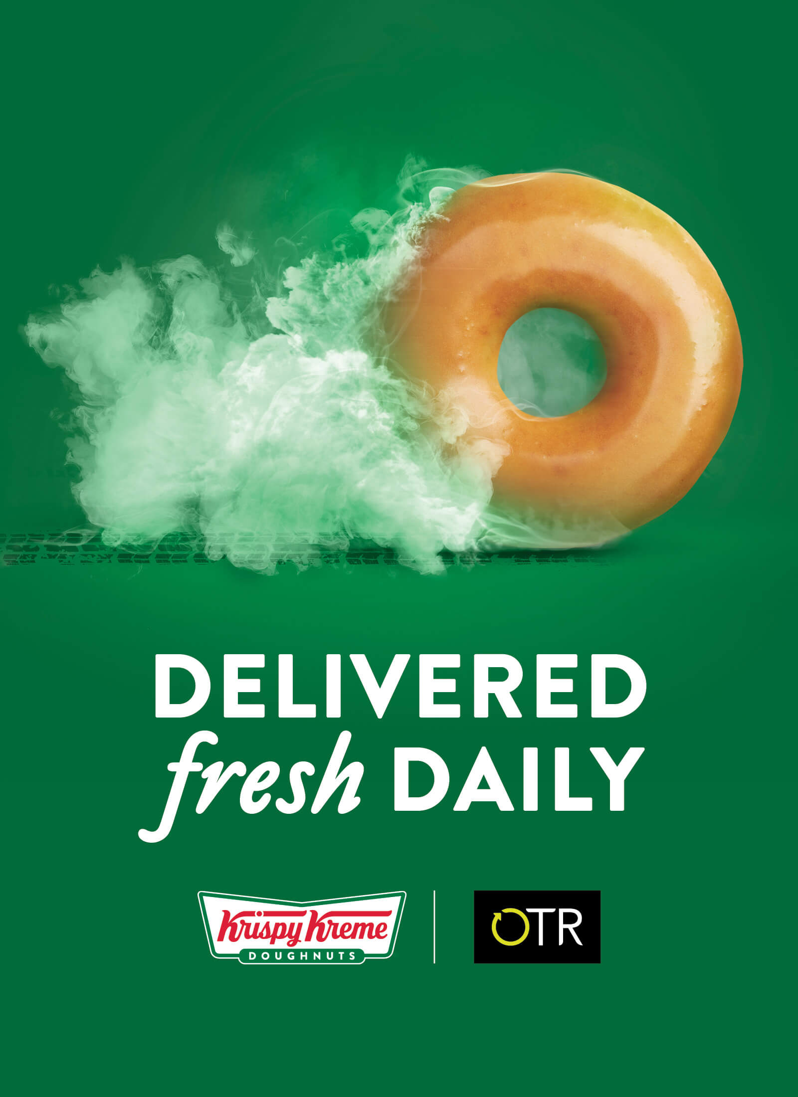 Krispy Kreme doughnuts are delivered fresh daily