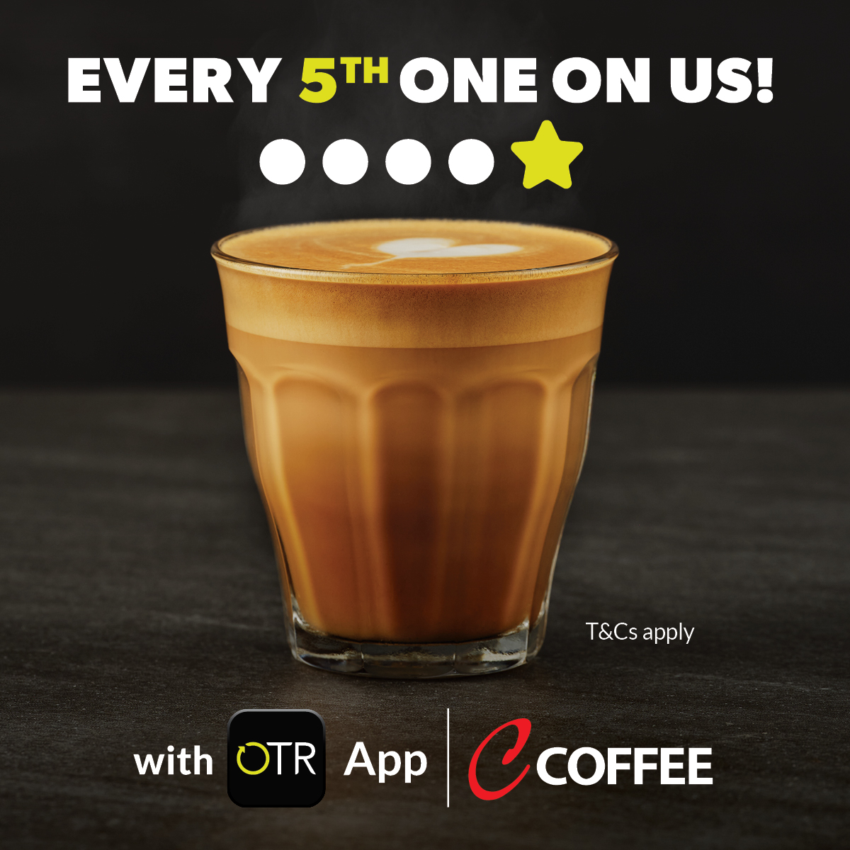 R1 2024-2025 Coffee Every 5th Free - OTR Website Specials 500x500px FINAL