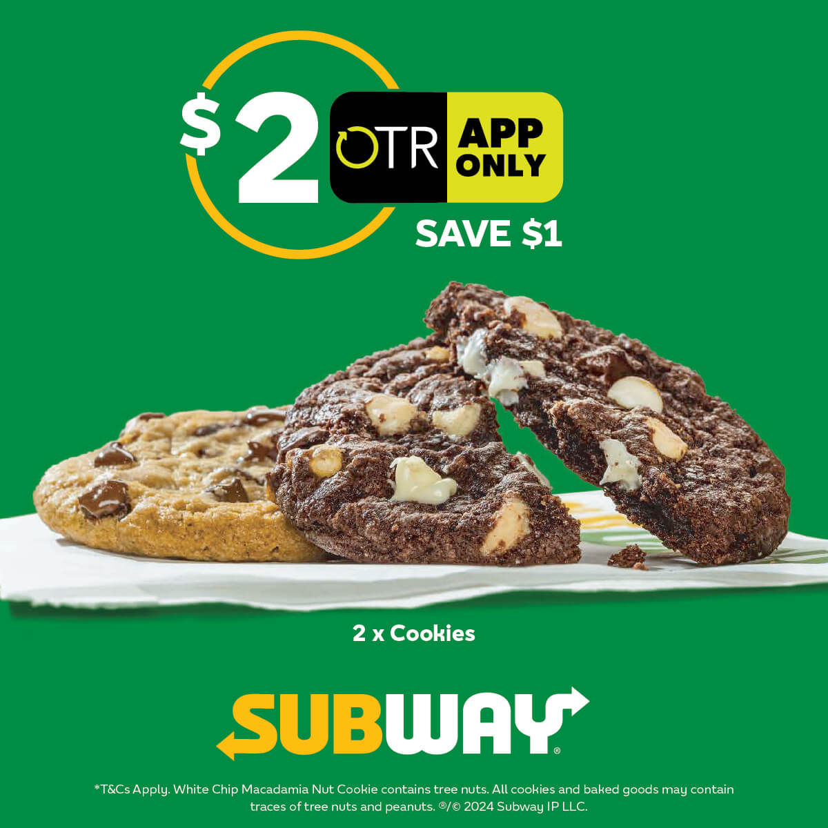 Subway Cookies, 2 for $2