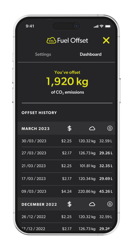 Download OTR App & offset your fuel